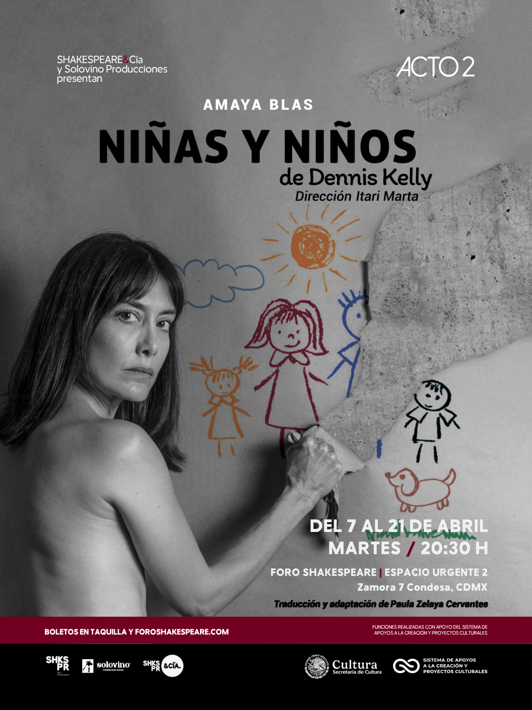 Niñas y niños-póster abril