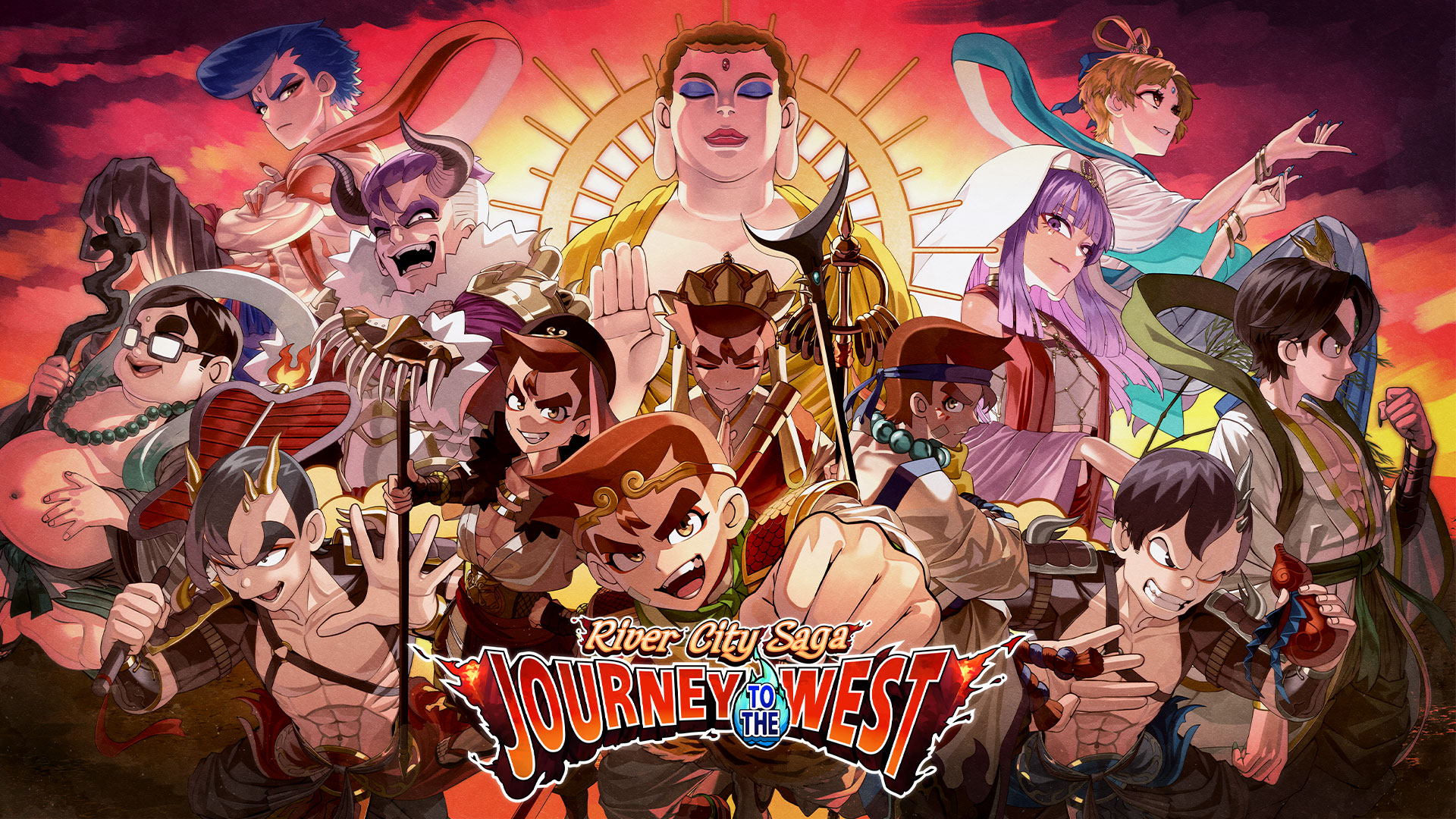 River City Saga Journey to the West - Main Visual