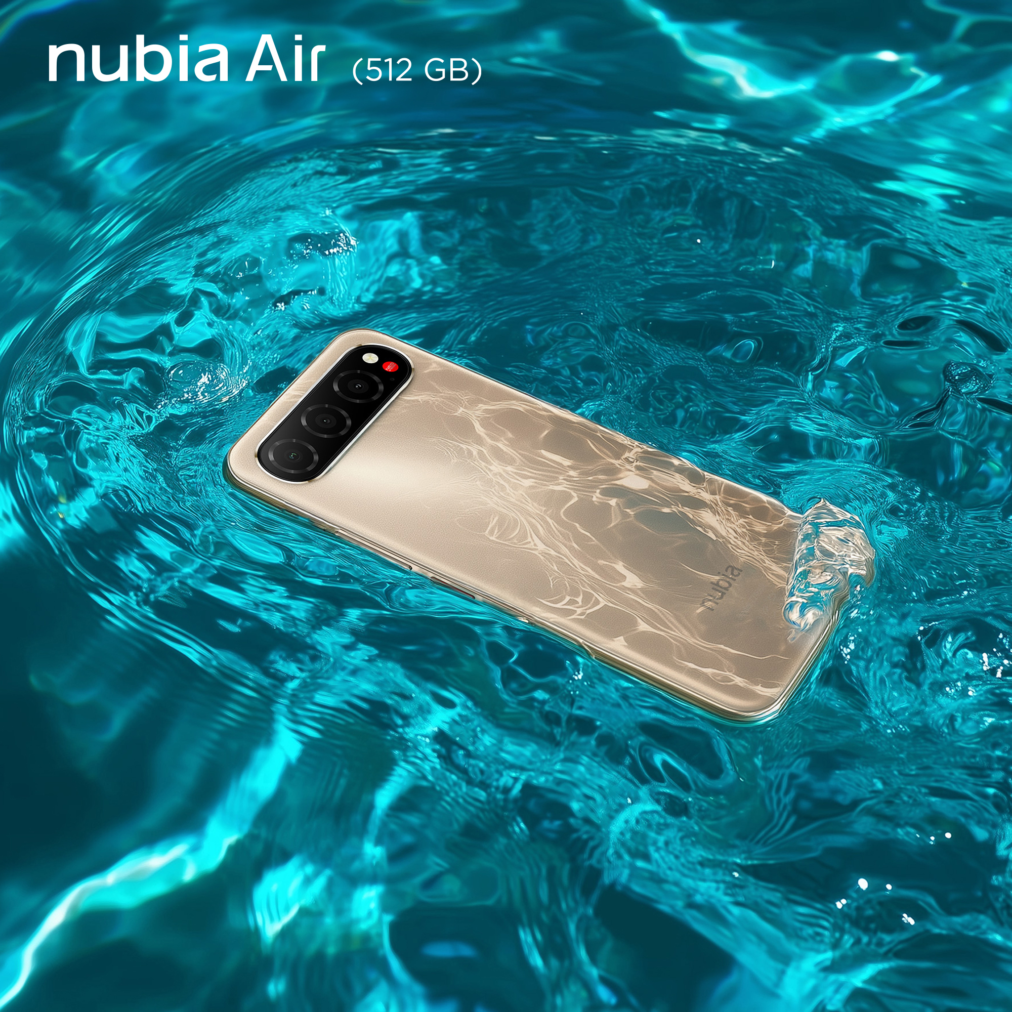 nubia Air (512GB) dorado IP68 & IP69